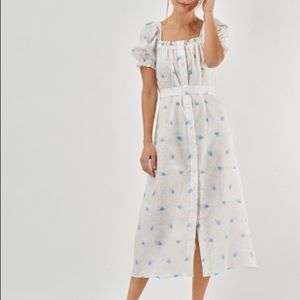 Sleeper Maxi Dress “Brigitte” in Linum